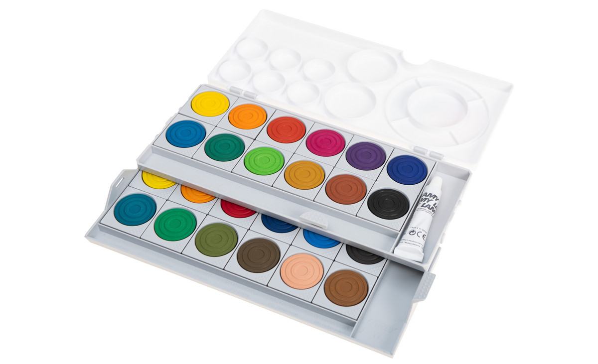 LAMY aquaplus Deckfarbkasten, 24 Farben