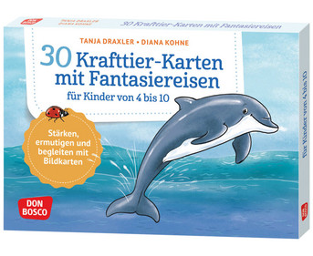 30 Krafttier Karten mit Fantasiereisen – Bildkarten