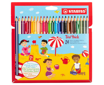 STABILO® Buntstifte Trio thick Kartonetui 24 Farben