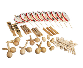 Percussion Set Holz 37 teilig