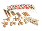 Percussion Set Holz 37 teilig