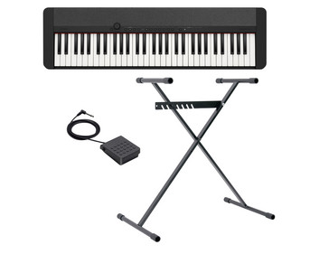 CASIO Pianokeyboard Set Casiotone CT S1 mit Stativ und Sustainpedal