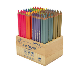 LYRA FARB RIESEN® lackiert neon & metallic 96 Stück