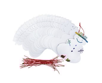 Kratzpapier Schneemann 20 Stück