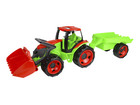 LENA® GIGA TRUCKS Traktor mit Frontlader & Anhänger