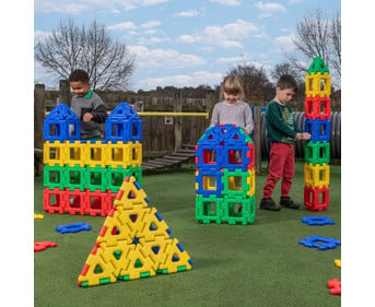 POLYDRON Grosses Konstruktionsset 160 teilig