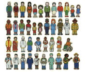 Holzfiguren: Menschen unter uns 1
