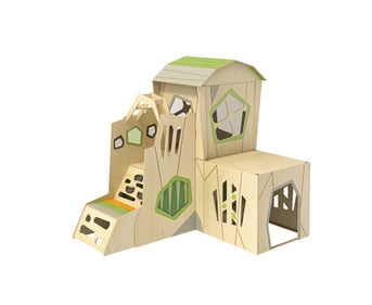 Spielturm Owlaf Eckkombination 4 teilig