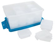 Betzold Aufbewahrungsboxen Set weiss transparent 25 teilig 3