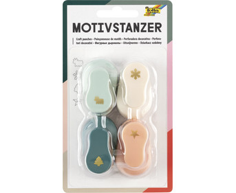 folia Mini Motivstanzer Weihnachten 4 Stück
