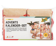 folia Adventskalender Set in Juteoptik 49 teilig 1