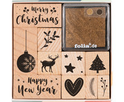 folia Motivstempel Set Christmas 1