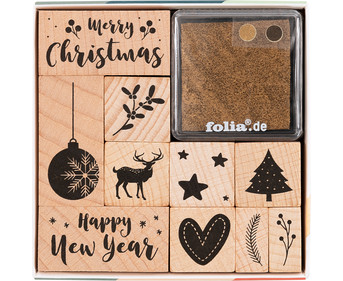 folia Motivstempel Set Christmas