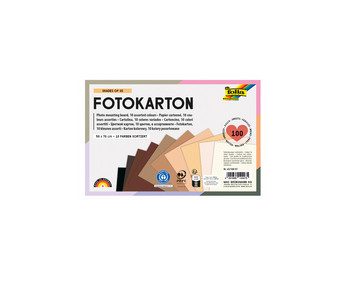 folia Fotokarton Shades of us 300g/m² 50 x 70 cm 100 Bogen 10 Farben