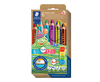 STAEDTLER Noris® junior Kinderbuntstifte mit Duo Farbeffekt