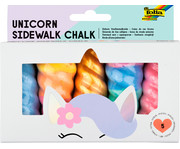 folia Einhorn Strassenmalkreide 5 Stück 1