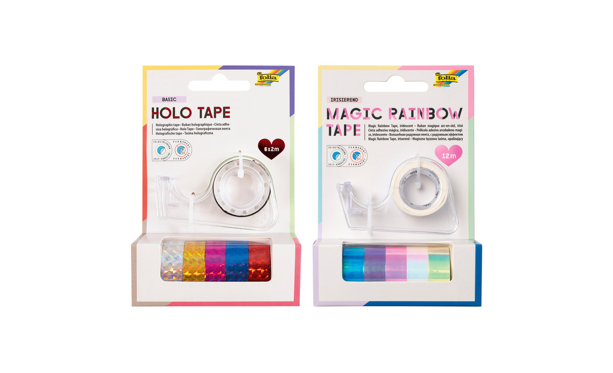 folia Deko-Tape, 6 Rollen inkl. Abroller