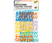 folia Moosgummi Glitter Sticker Buchstaben 128 Stück 1