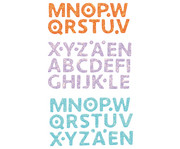 folia Moosgummi Glitter Sticker Buchstaben 128 Stück 3