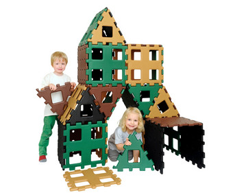 POLYDRON XL Konstruktionsset natur 36 teilig