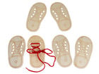Fädelschuh inkl Schnüre 6er Set
