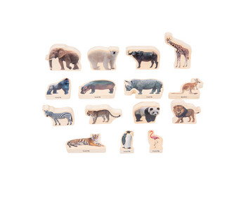 Wildtiere aus Holz