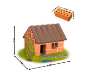 teifoc Steinbaukasten Kleines Einfamilienhaus 3
