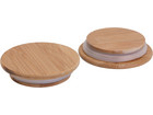 Holzdeckel mit Gummidichtung 12 Stück