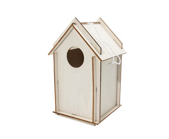 Vogelhaus Bausatz mit Stecksystem blanko