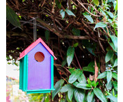 Vogelhaus Bausatz mit Stecksystem blanko 5