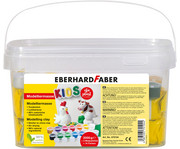 Eberhard Faber Modelliermasse weiss inkl 14 Farben zum Bemalen 1