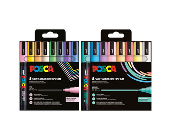 POSCA Marker Set pastell 8er Set