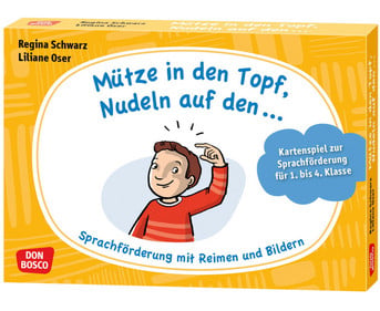 Sprachförderung mit Reimen und Bildern Mütze in den Topf