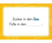 Sprachförderung mit Reimen und Bildern Mütze in den Topf 4