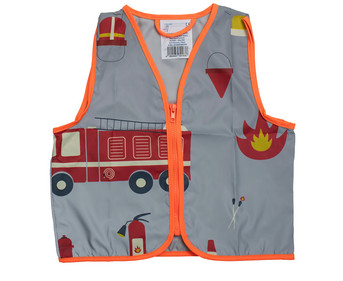 Korntex® Kinder Warnweste Feuerwehr silber/orange