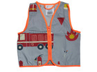 Korntex® Kinder Warnweste Feuerwehr silber/orange