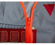 Korntex® Kinder Warnweste Feuerwehr silber/orange 3