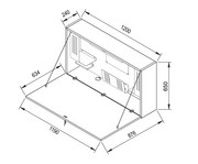 Betzold Mini Office Wandschreibtisch 7