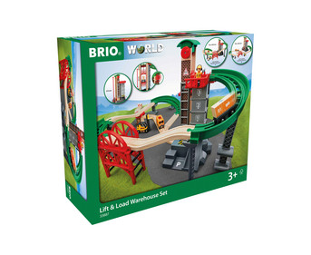BRIO® World Grosses Lagerhaus Set mit Aufzug