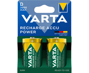 VARTA Rechargeable Akku Mono D 2 Stück