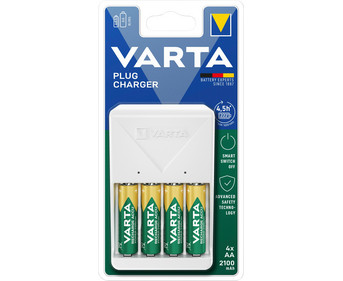 VARTA Ladegerät für AA & AAA inkl 4x Rechargeable AA