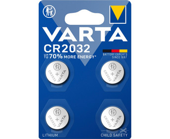 VARTA Lithium Knopfzelle CR2032 4 Stück