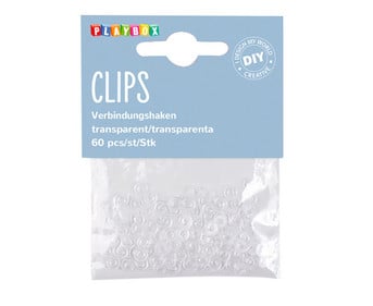 Clips für Fancy Loops transparent 60 Stück
