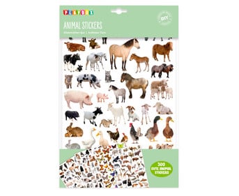 Motiv Aufkleber Tiere 300 Stück