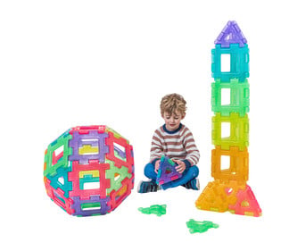 POLYDRON Giant Konstruktions Set Transparent 120 teilig