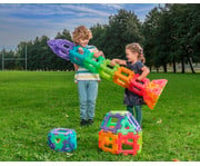 POLYDRON Konstruktions Set Transparent 120 teilig 2