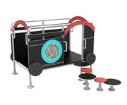Eingangswagen Waggon Roter Zug 1