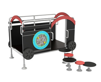 Eingangswagen Waggon Roter Zug