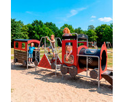 Seil Labyrinth Waggon Roter Zug 4