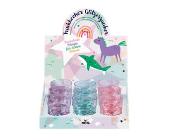 Trinkbecher Glitzerzauber 9er Set